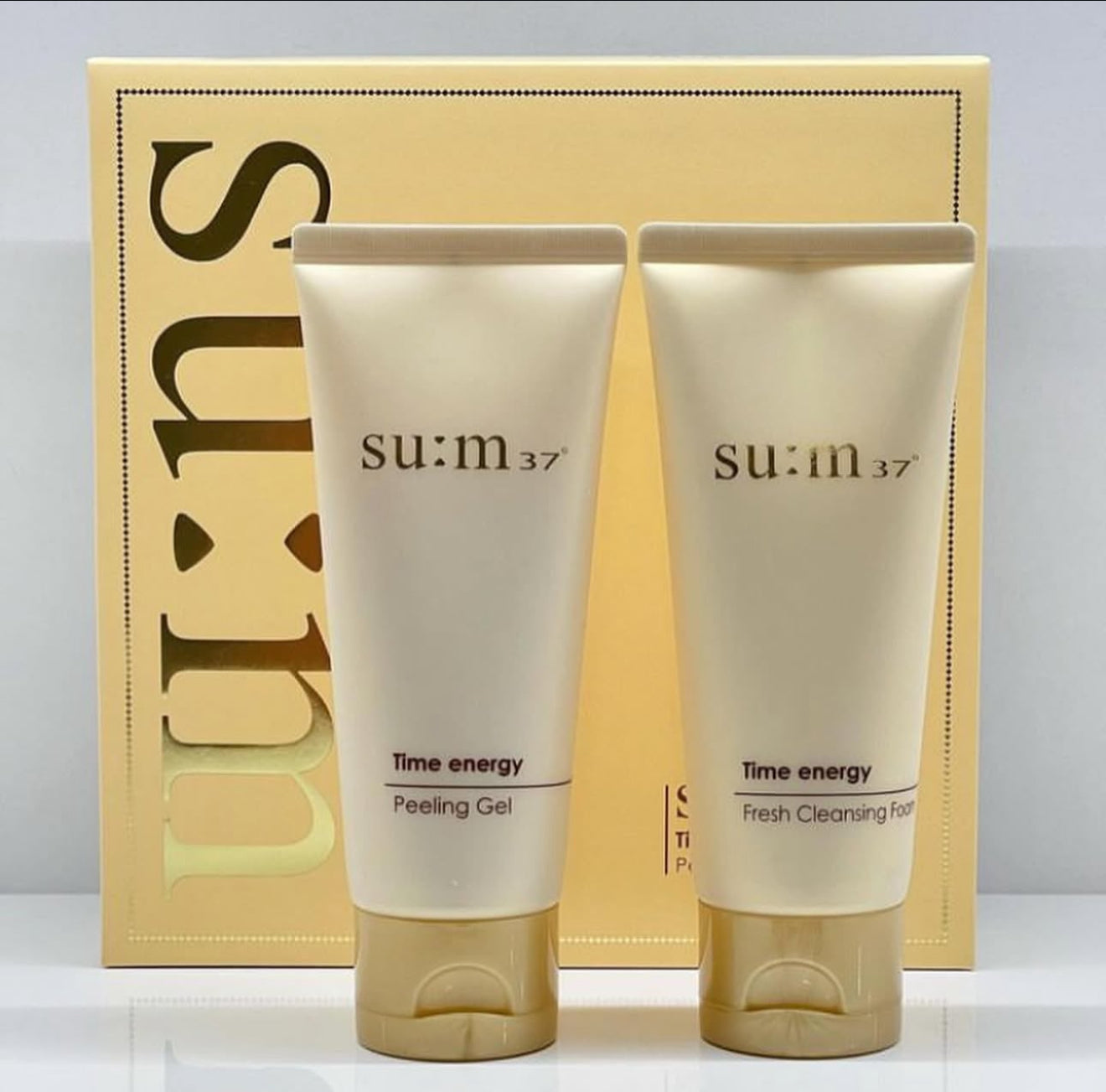 Su:m37 Time energy Peeling Gel 100ml + Cleansing foam 100ml set