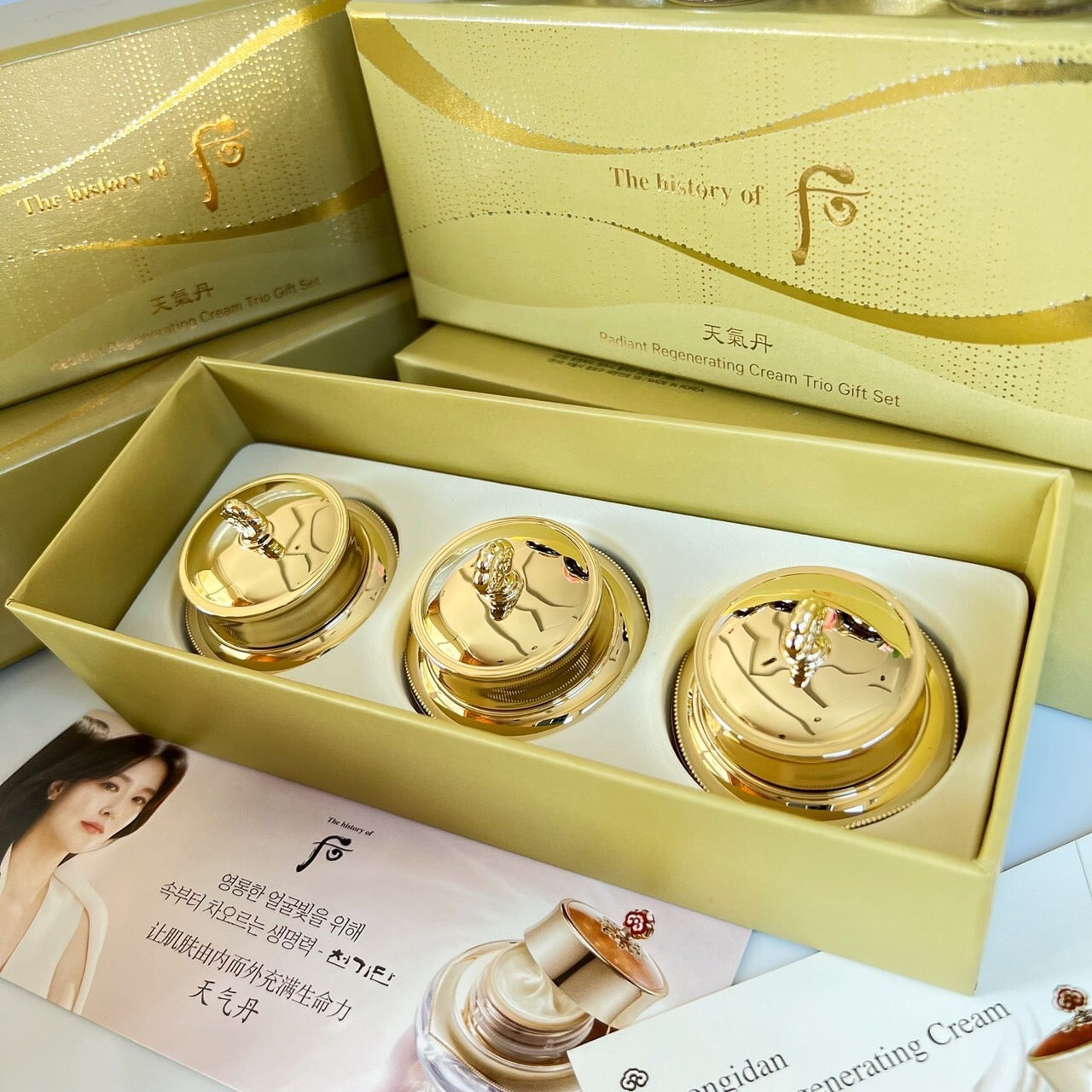 The History Of Whoo Cheongidan Radiant Regenerating Cream Trio Gift set 10 ml x 3 jars