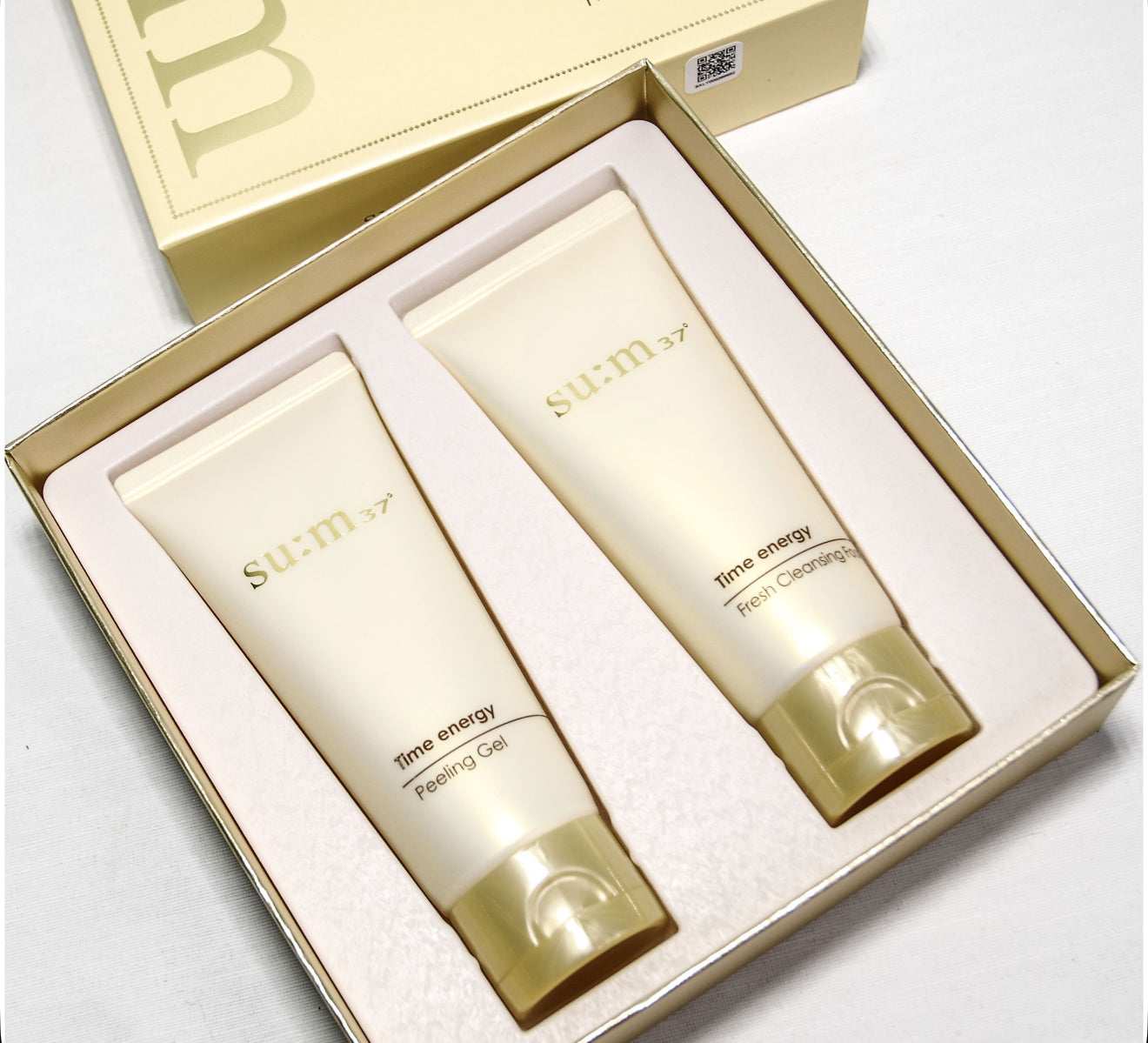 Su:m37 Time energy Peeling Gel 100ml + Cleansing foam 100ml set