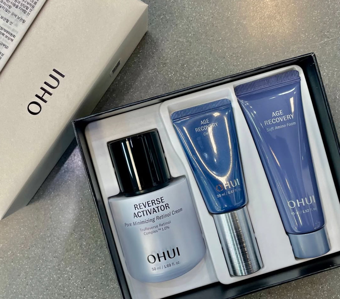 OHUI Reverse Activator Pore Minimizing Retinol Cream special set