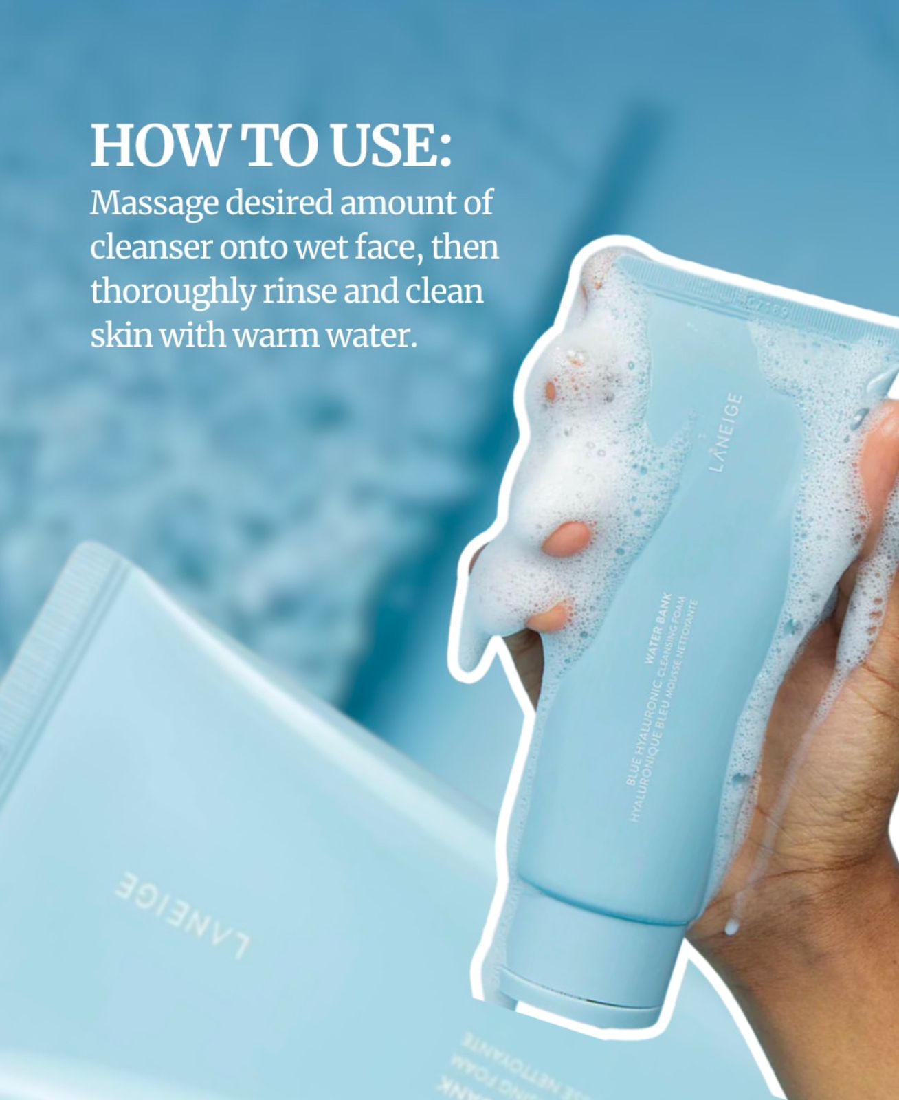Laneige Water Bank Blue Hyaluronic Cleansing Foam 30g