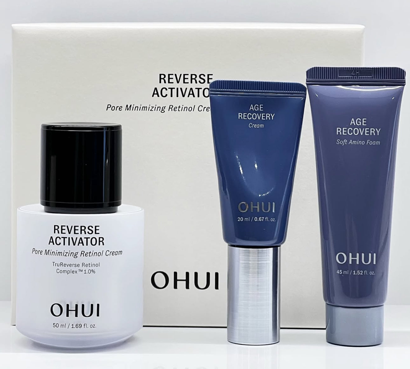 OHUI Reverse Activator Pore Minimizing Retinol Cream special set