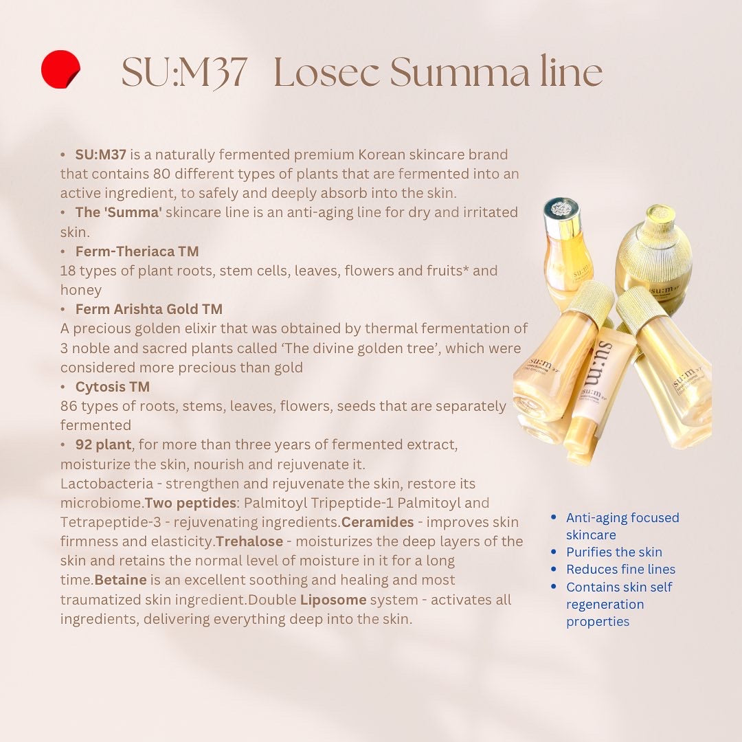 SUM37 SU:M LosecSumma Elixir Special 5pcs special gift kit sample travel kit