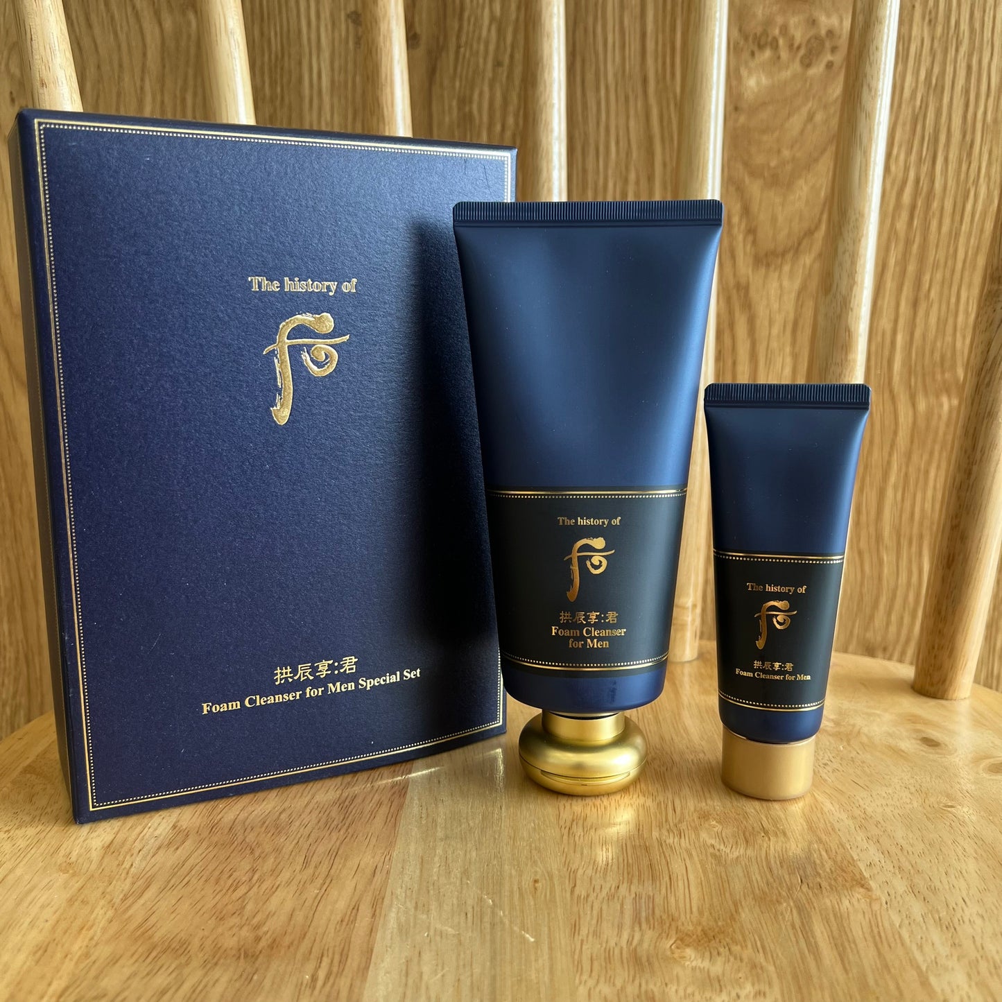 THE HISTORY OF WHOO Gongjinhyang Cleansing Foam Special Set for men 180ml + 40ml