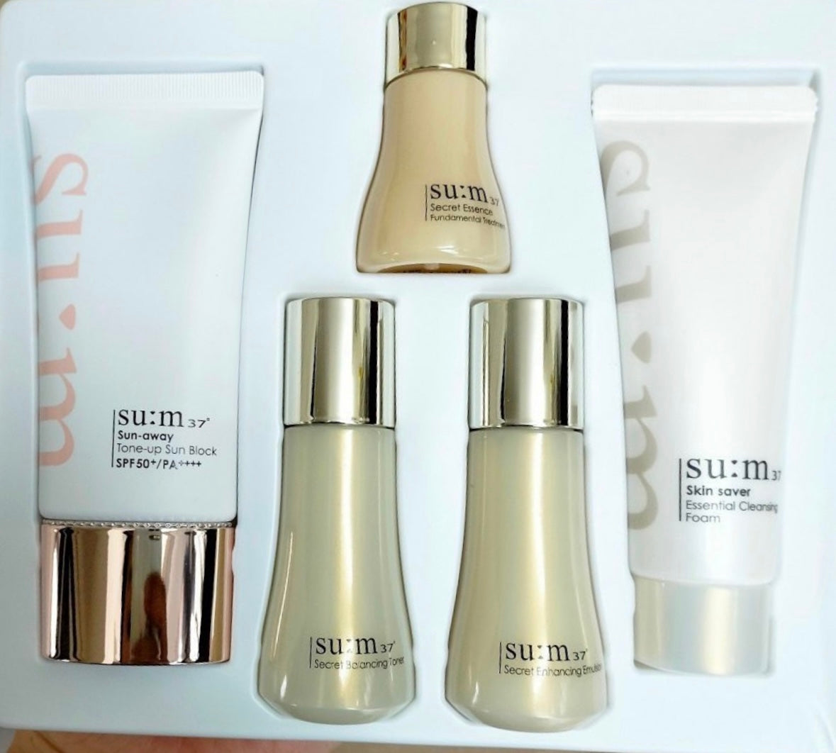 Su:m37 Sun-away Tone-up Sun Block set SPF 50+/PA++++