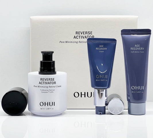 OHUI Reverse Activator Pore Minimizing Retinol Cream special set