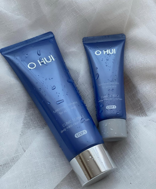 OHUI Clinic Science for acne skin Deep Medi-Cleansing Foam Special Set 120ml+40ml