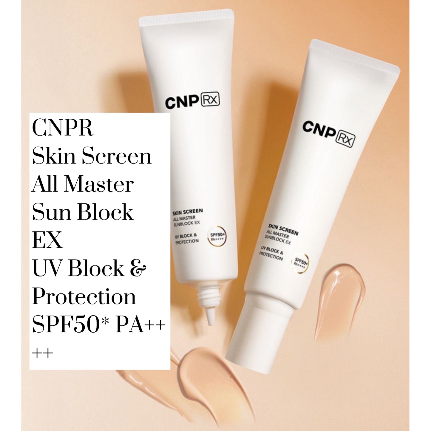 CNP Skin Screen All Master Sunblock EX SPF50+ PA++++ 50ml set