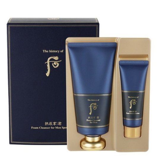 THE HISTORY OF WHOO Gongjinhyang Cleansing Foam Special Set for men 180ml + 40ml