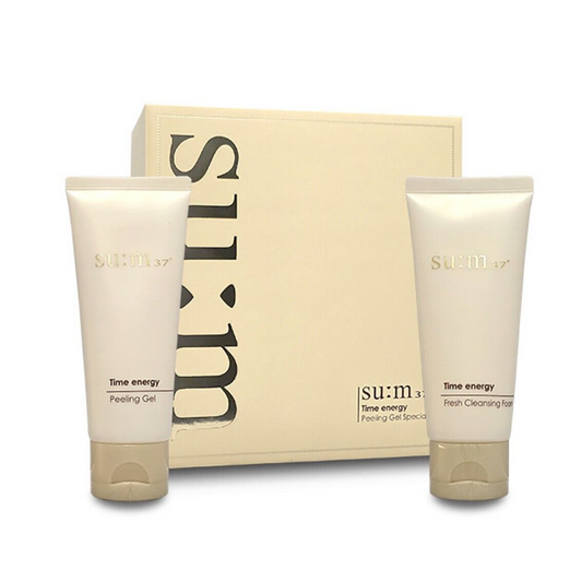 Su:m37 Time energy Peeling Gel 100ml + Cleansing foam 100ml set